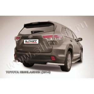 Slitkoff THI14-020 защита заднего бампера уголки d57 Toyota Highlander (2014)