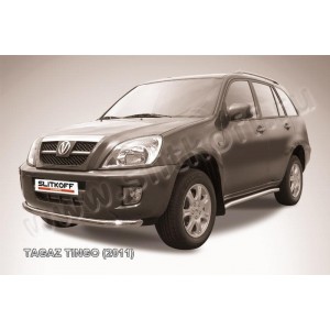 Slitkoff TIN002 защита переднего бампера d57 ТагАЗ Tingo (2011)