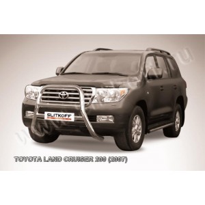 Slitkoff TLC2-002 кенгурятник d76 высокий Toyota Land Cruiser 200 (2007)