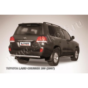 Slitkoff TLC2-023 защита заднего бампера d76 короткая Toyota Land Cruiser 200 (2007)