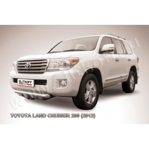 Slitkoff TLC2-12-002 защита переднего бампера d76 с защитой картера короткая Toyota Land Cruiser 200 (2012)