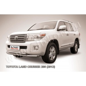 Slitkoff TLC2-12-004 защита переднего бампера d76+ d57 двойная Toyota Land Cruiser 200 (2012)