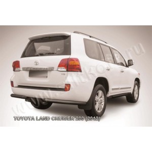 Slitkoff TLC2-12-021B защита заднего бампера уголки d76 черные Toyota Land Cruiser 200 (2012)