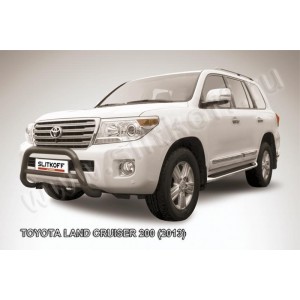 Slitkoff TLC2-13-011B кенгурятник d76 низкий черный Toyota Land Cruiser 200 (2013)