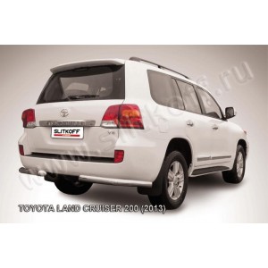Slitkoff TLC2-13-018 защита заднего бампера уголки d76 Toyota Land Cruiser 200 (2013)