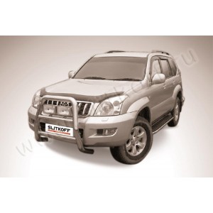 Slitkoff TLCP002 кенгурятник d76 высокий Toyota Land Cruiser Prado (2003)