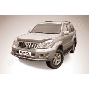 Slitkoff TLCP003 защита переднего бампера d57+ d57 двойная Toyota Land Cruiser Prado (2003)