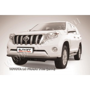 Slitkoff TOP14-005B защита переднего бампера d57 черная Toyota Land Cruiser Prado (2014)