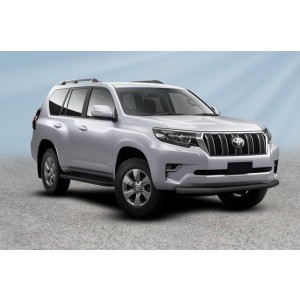 Slitkoff TOP17-003B защита переднего бампера d76 черная Toyota Land Cruiser Prado (2017)