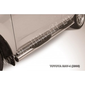 Slitkoff TR4007 защита порогов d76 с проступями Toyota RAV4 (2006)