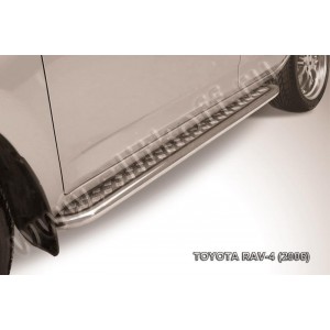 Slitkoff TR4009 защита порогов d57 с листом Toyota RAV4 (2006)