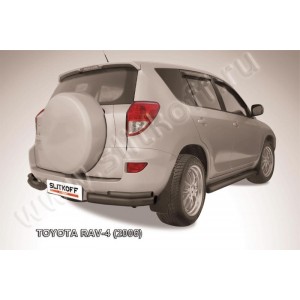 Slitkoff TR4011B защита заднего бампера уголки d57 черные Toyota RAV4 (2006)
