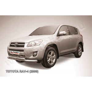 Slitkoff TR409-005 защита переднего бампера d76+ d57 двойная Toyota RAV4 (2009)
