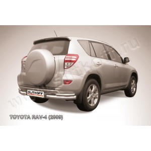 Slitkoff TR409-013 защита заднего бампера уголки d76+ d42 двойные Toyota RAV4 (2009)