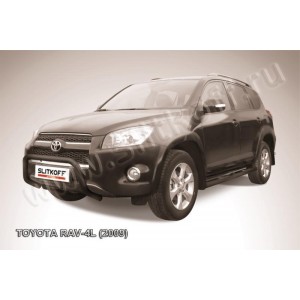 Slitkoff TR409L-004B кенгурятник d57 низкий черный Toyota RAV4 L (2009)