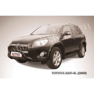 Slitkoff TR409L-006B кенгурятник d76 "мини" черный Toyota RAV4 L (2009)