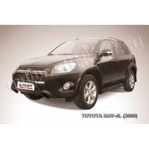 Slitkoff TR409L-008B кенгурятник d57 "мини" черный Toyota RAV4 L (2009)