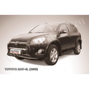 Slitkoff TR409L-010B защита переднего бампера d76 черная Toyota RAV4 L (2009)