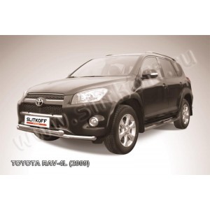 Slitkoff TR409L-011 защита переднего бампера d57+ d57 двойная Toyota RAV4 L (2009)