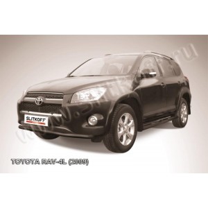Slitkoff TR409L-012B защита переднего бампера d57 черная Toyota RAV4 L (2009)