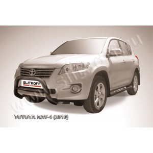 Slitkoff TR410-001B кенгурятник d76 низкий черный Toyota RAV4 (2010)