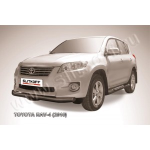 Slitkoff TR410-004B защита переднего бампера d76 черная Toyota RAV4 (2010)
