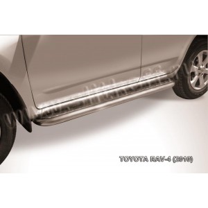 Slitkoff TR410-010 защита порогов d57 с листом Toyota RAV4 (2010)