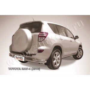 Slitkoff TR410-014 защита заднего бампера уголки d57+ d42 двойные Toyota RAV4 (2010)