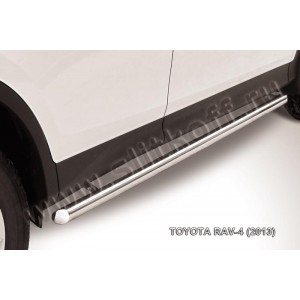 Slitkoff TR413-006 защита порогов d57 труба Toyota RAV4 (2013)
