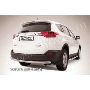 Slitkoff TR413-012 защита заднего бампера d57 радиусная Toyota RAV4 (2013)