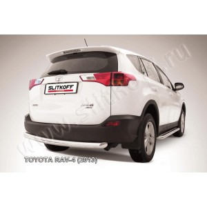 Slitkoff TR413-013 защита заднего бампера d76 радиусная Toyota RAV4 (2013)