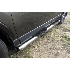 Slitkoff TR415-006 защита порогов d76 с проступями Toyota RAV4 (2015)