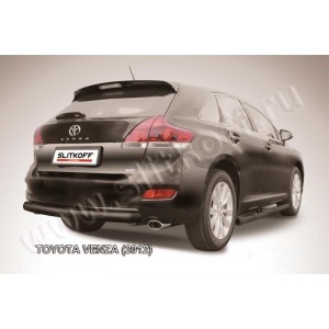 Slitkoff TVEN010B защита заднего бампера d76 радиусная черная Toyota Venza (2013)