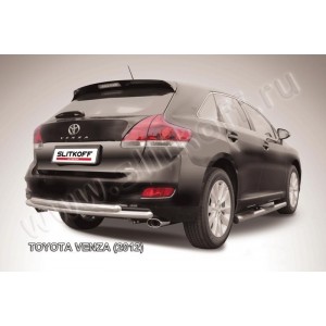 Slitkoff TVEN011 защита заднего бампера d57+ d57 двойная радиусная Toyota Venza (2013)