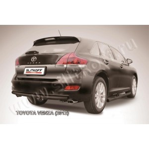 Slitkoff TVEN012B защита заднего бампера d57 радиусная черная Toyota Venza (2013)