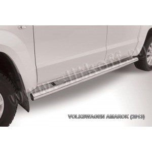 Slitkoff VWAM13-009 защита порогов d76 труба Volkswagen Amarok (2013)