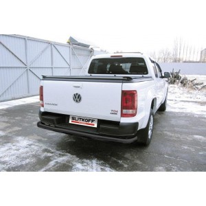 Slitkoff VWAM16-006B защита заднего бампера d76 черная Volkswagen Amarok (2016)