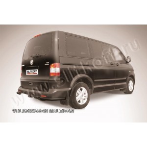 Slitkoff VWM005B защита заднего бампера уголки d57 черные Volkswagen Multivan