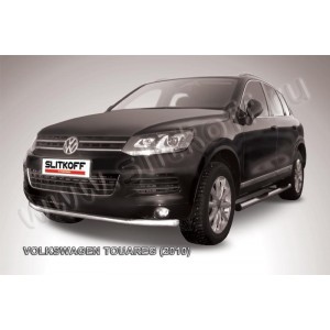 Slitkoff VWTR-005 защита переднего бампера d57 Volkswagen Touareg (2010)