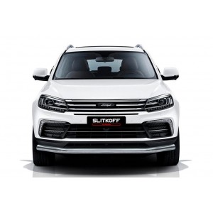 Slitkoff ZOTCOP-003 защита переднего бампера d57 Zotye Coupa
