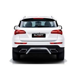 Slitkoff ZOTCOP-007 защита заднего бампера d57 "скоба" Zotye Coupa