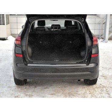 Руссталь HTN-003107 накладка на задний бампер (лист нерж зеркальный) на Hyundai Tucson 2018-