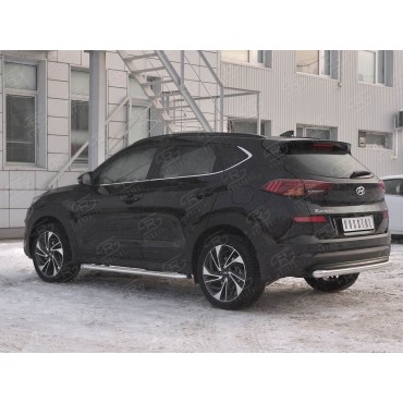 Руссталь HTZ-003104 защита заднего бампера d63 дуга на Hyundai Tucson 2018-
