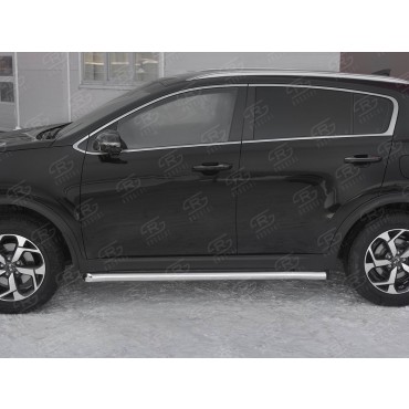 Руссталь KST-003188 пороги труба d63 секция на Kia Sportage 2018-