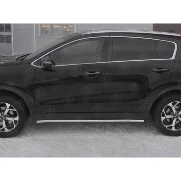 Руссталь KST-003189 пороги труба d42 секция на Kia Sportage 2018-