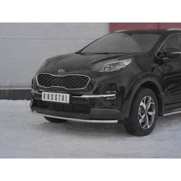 Руссталь KSZ-003180 защита переднего бампера d42 секция на Kia Sportage 2018-