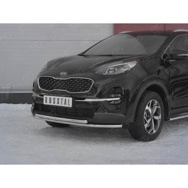 Руссталь KSZ-003181 защита переднего бампера d42 секция d42 дуга на Kia Sportage 2018-
