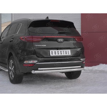 Руссталь KSZ-003196 защита заднего бампера d63 дуга d42 дуга на Kia Sportage 2018-