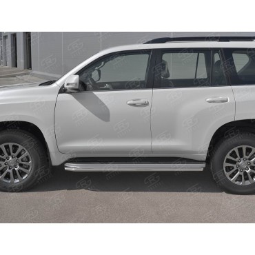 Руссталь LCPT-003300 защита порогов d42 на Toyota Land Cruiser Prado 150 Style 2019-
