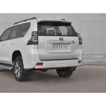 Руссталь LCPZ-003301 защита заднего бампера d63 секции(короткая) на Toyota Land Cruiser Prado 150 Style 2019-